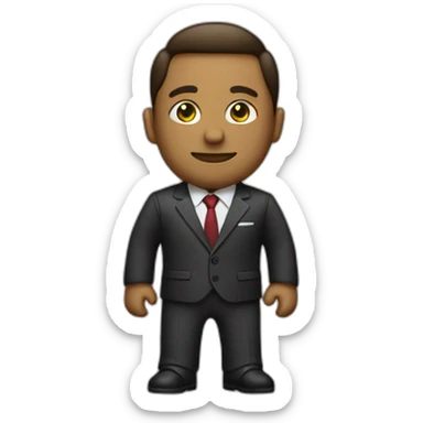 entrepeneur with a suit sticker