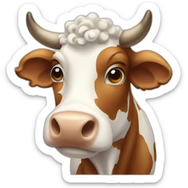 Curly Cow sticker