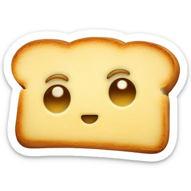 Bread cheese toast sticker