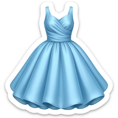 The bubble dress is typically a voluminous ball gown, designed to make Glinda look like she’s literally floating in a bubble. It features:  Pale blue or shimmering white-blue hues isolated  sticker