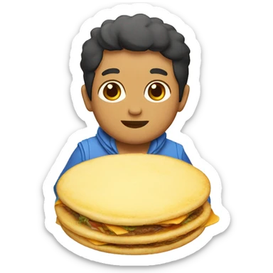 osito hambre arepa sticker