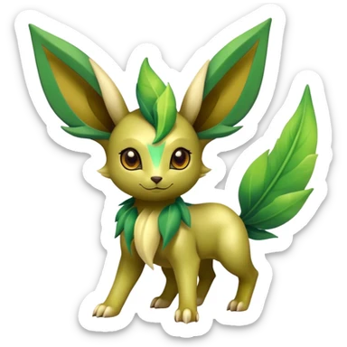 Shiny Exotic Bayleaf-Leafeon-Hybrid-Creature sticker