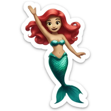 Ariel the little mermaid sticker