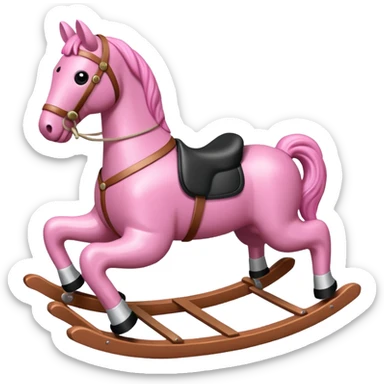 pink Rocking Horse sticker