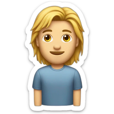 mullet haircut sticker