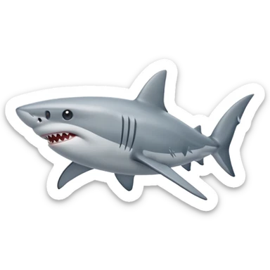 Shark without a seahorse sticker