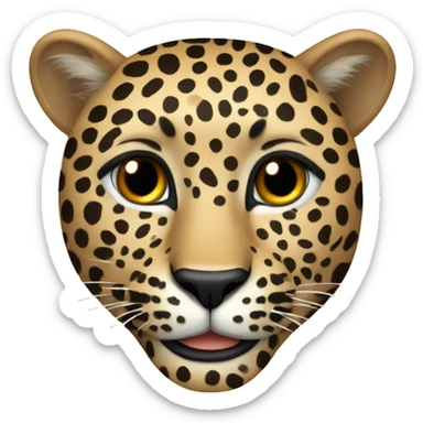 Leopard sticker