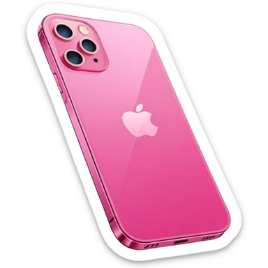 Pink iPhone 12 sticker