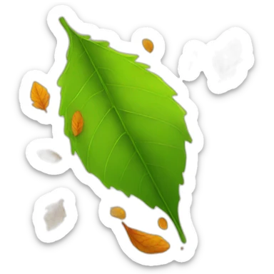 leaves falling sticker