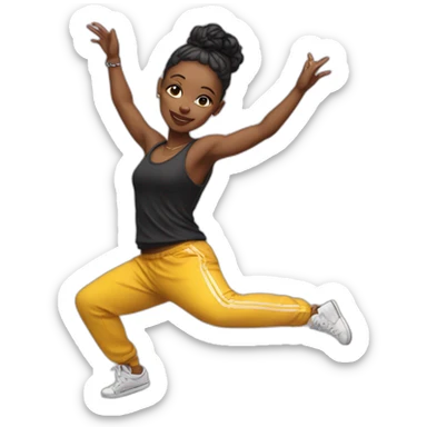 hip hop dancer sticker