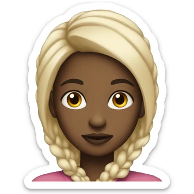 Black girl side eye sticker