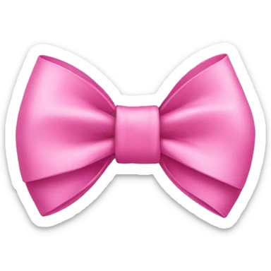 Pink bow sticker
