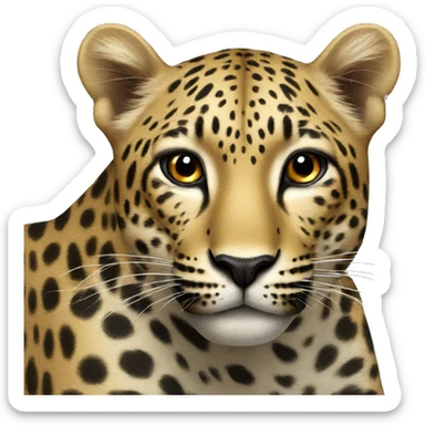 leopard  sticker