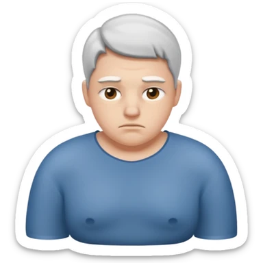 Human with bad posture  sticker