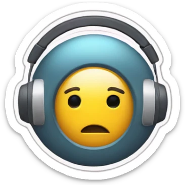 headphone and speachbubble sticker