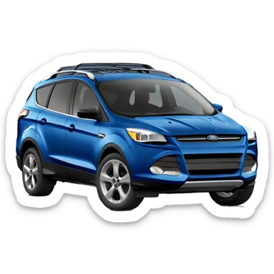 Blue ford escape with brown leather interior  sticker