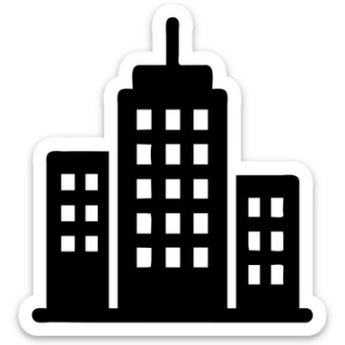 городская архитектура здания высотки sticker