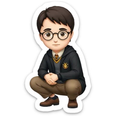 harry potter squating sticker