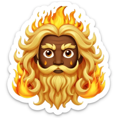 Fire god sticker