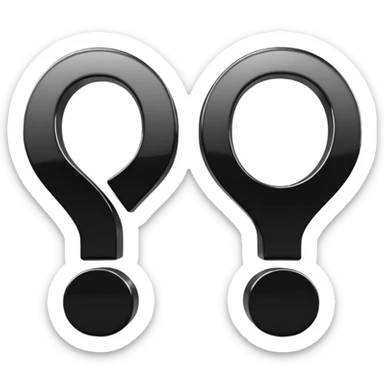 question and answer symbols, Q&A icons sticker