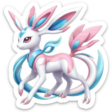 Meloetta-Sylveon-Dialga-Suicune-Palkia-fusion sticker
