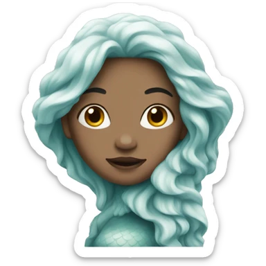 white-mermaid sticker