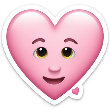 Pink hearts sticker
