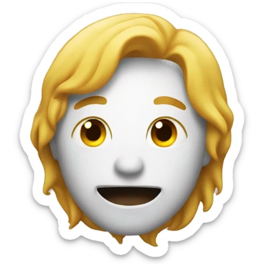 Emoji sonrojado llorando  sticker