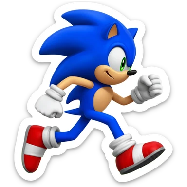 Sonic the hedgehog sticker