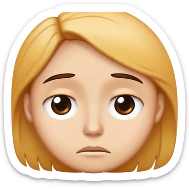 sad face saying yes sticker