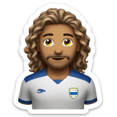 sou bonito sou criança sou bronzeado sou branco sou menino tenho cabelo um pouco longo sou jogador de futebol sticker