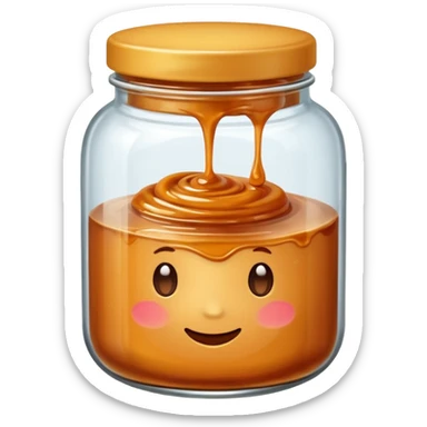 Salted caramel jar  sticker