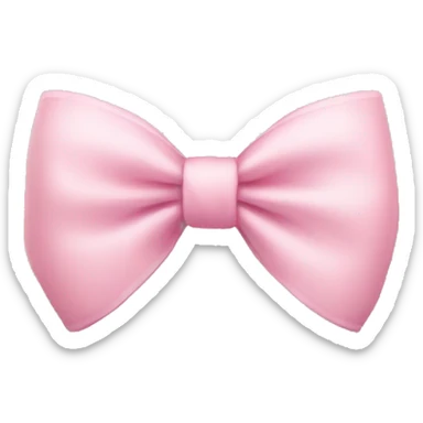 soft pink bow sticker