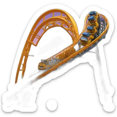 rollercoaster with october 29 calendar sticker