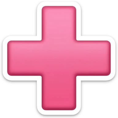 Pink Cross emoji sticker