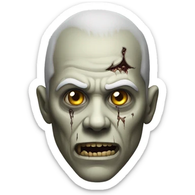 undead halfing face sticker