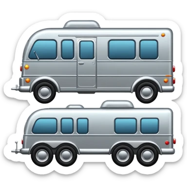 car pulling a trailer  sticker