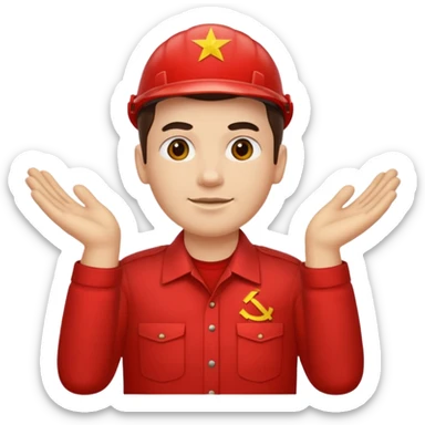 Communist Labor day sticker