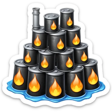 oil refining waste sticker