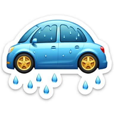 rain on windshield sticker