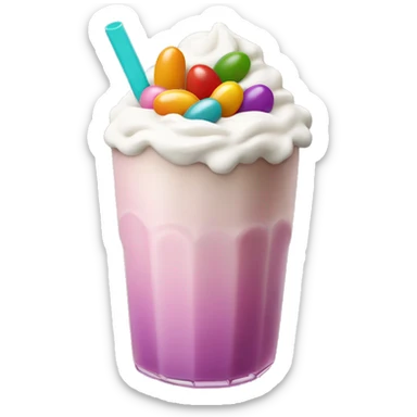 Jelly beans milkshake sticker