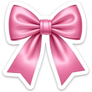 Cute pink bow sticker