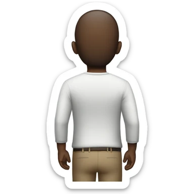 Big back person sticker