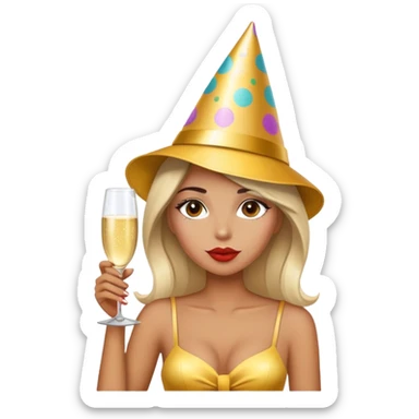 Party girl crazy sultry sticker