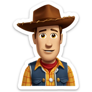 Gangster Woody from Toy Story  sticker