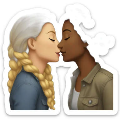 lesbian-kiss sticker