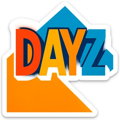 the word 'dayz' sticker