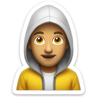 whit developer with yellow hoodie sticker