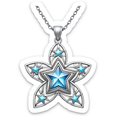 Immunity necklace with stars sticker