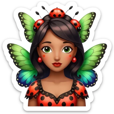 299 - Amor tan grande en las mariposas en el colibrí en la ladybug Se pueden observar y admirar la majestad con que fueron formados estos grandes polinizadores y la abeja sticker